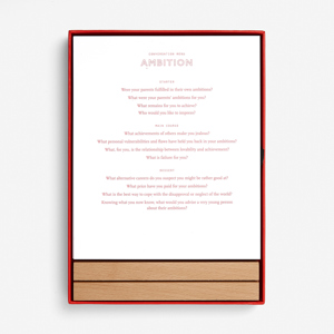 The School of Life Conversation Menus Card Set